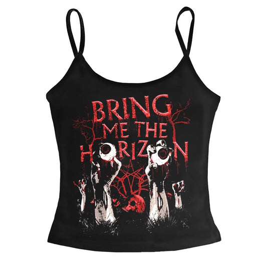 Vintage Grunge Casual Y2K Letter Gothic Dark Aesthetic Streetwear Short Sleeve T Shirts Back to 2000S Style Women Summer Tops