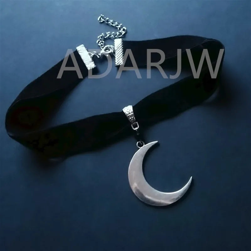 Gothic Ankh Necklace Black Choker Egyptian Grunge Ankh Eternal Life Necklace Witchy Statement Jewelry Pendant Women Gift